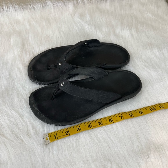 OluKai Shoes - Olykai Ohana Black Flip Flops
